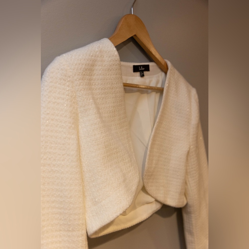 Lulus shimmery tweed jacket